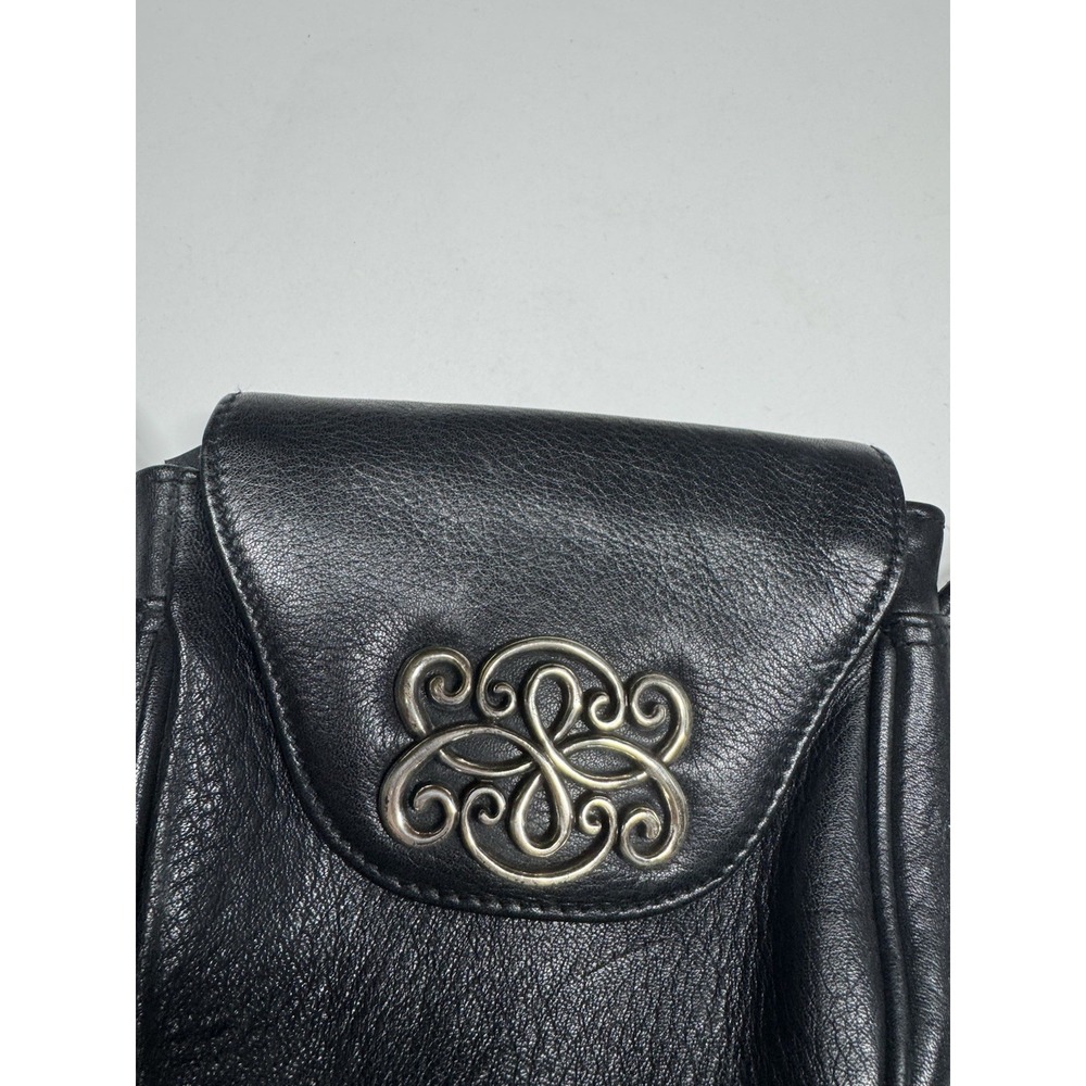 One World by Brighton Bag Mini Leather Crossbody Swirl Charm Magnetic Snap - Picture 2 of 6